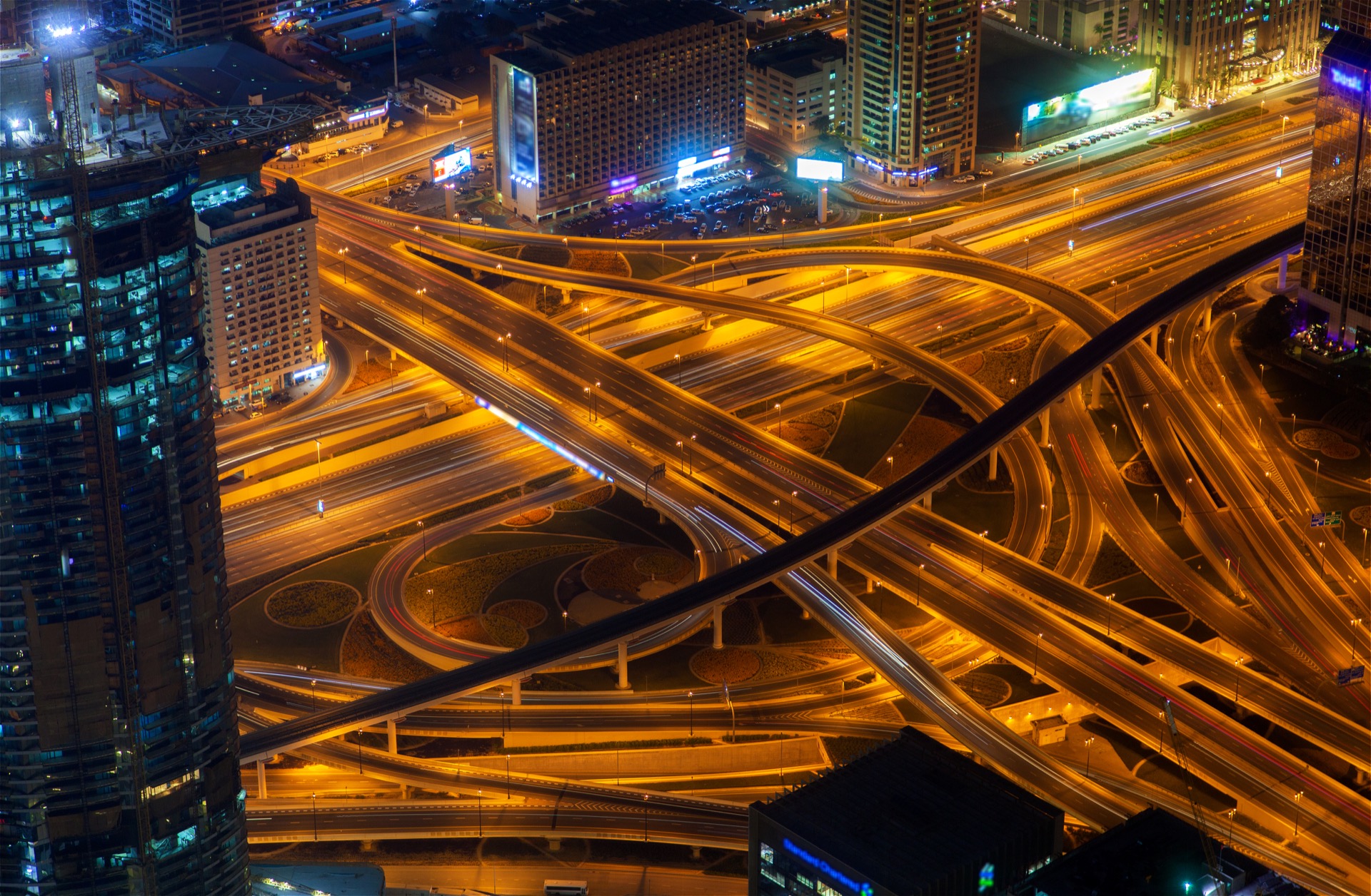 Trafic urbain de nuit